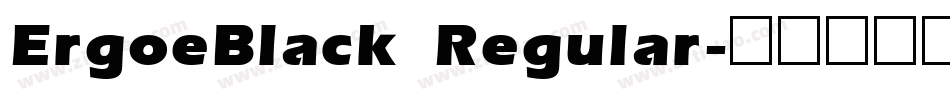 ErgoeBlack Regular字体转换